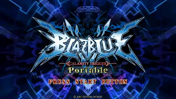 BlazBlue - Calamity Trigger (EU) screen shot title